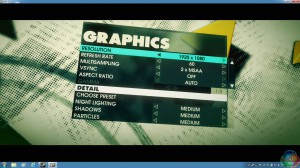 Dirt 3 settings
