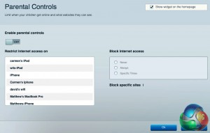 Linksys Smart WiFi Parental Controls