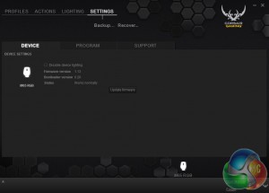 M65 Settings Device