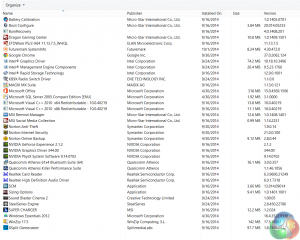 installed apps