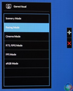 Asus OSD GameVisual