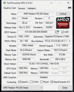 R9 290 GPU Z