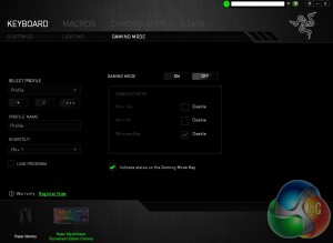 Synapse Gaming Mode