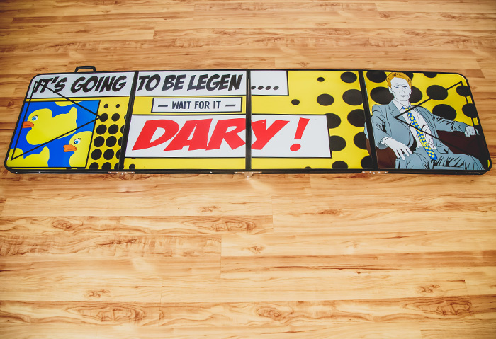 Barney Stinson Beer Pong Table Graphics