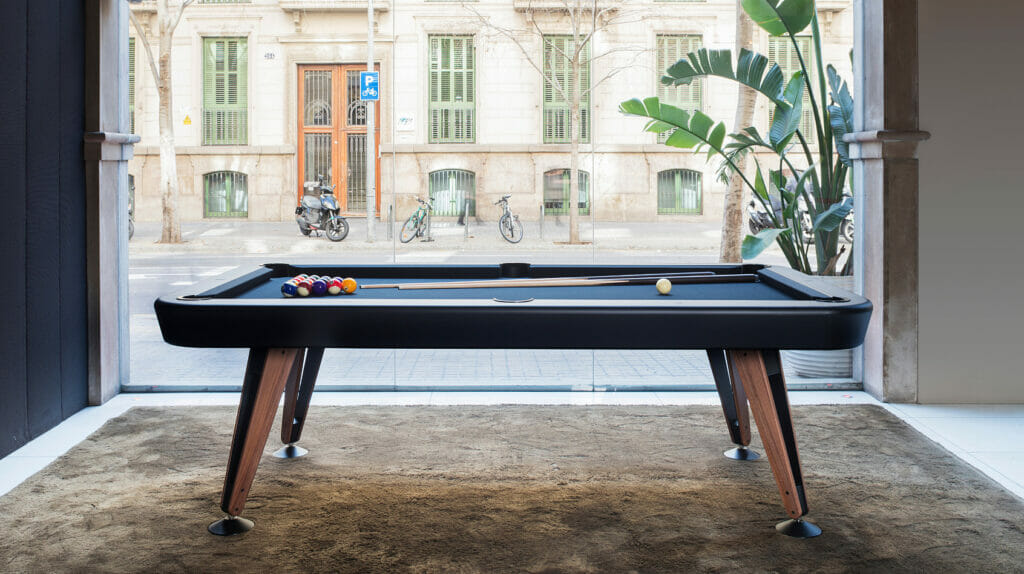 RS Barcelona Diagonal Pool Table Black