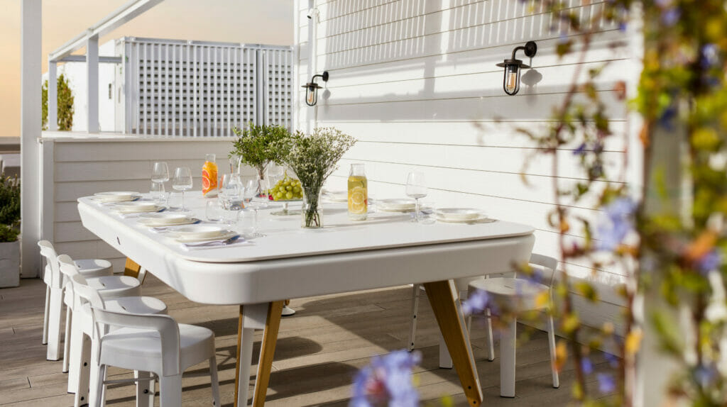 RS Barcelona Dining Pool Table White